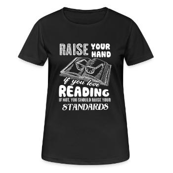 Reading If You Love Reading - Women's Breathable T-Shirt - black - Front - AI Model Female 172 light (172cm)