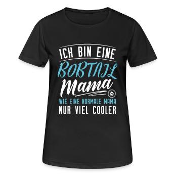 Bobtail Mama - Frauen T-Shirt atmungsaktiv - Schwarz - Vorne - AI Model Female 172 light (172cm)