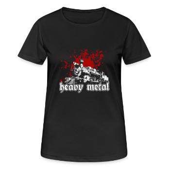 heavy metal - Women's Breathable T-Shirt - black - Front - AI Model Female 172 light (172cm)