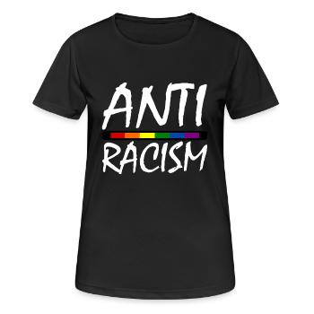 RACISME - T-shirt respirant Femme - noir - Devant - AI Model Female 172 light (172cm)