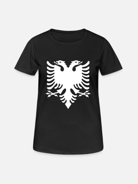 albanisch adler kosovo albania Albanian Eagle - Frauen T-Shirt atmungsaktiv - Schwarz