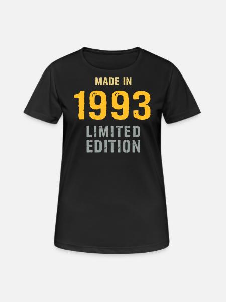 Year of birth 1993 - Women's Breathable T-Shirt - black