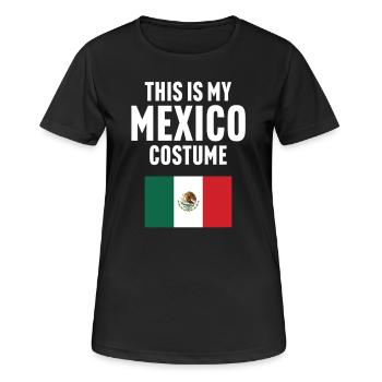 C’est mon costume mexicain - T-shirt respirant Femme - noir - Devant - AI Model Female 172 light (172cm)