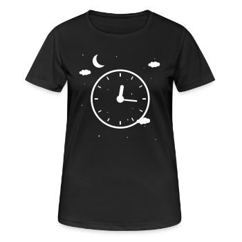 Clock - Women's Breathable T-Shirt - black - Front - AI Model Female 172 light (172cm)