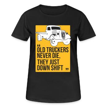 camionneurs vieux - T-shirt respirant Femme - noir - Devant - AI Model Female 172 light (172cm)