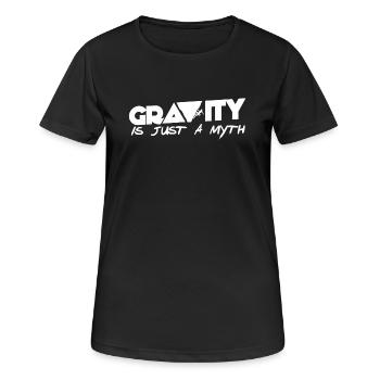 Klettern ist die Leidenschaft des Bergsteigers - Frauen T-Shirt atmungsaktiv - Schwarz - Vorne - AI Model Female 172 light (172cm)