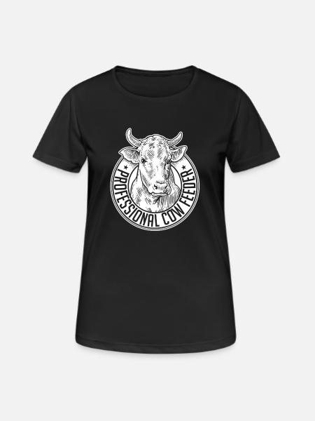 Professional cow feeder - Women's Breathable T-Shirt - black
