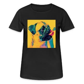 Pop Art - T-shirt respirant Femme - noir - Devant - AI Model Female 172 light (172cm)