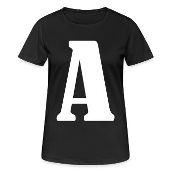 A - T-shirt respirant Femme - noir - Devant - AI Model Female 172 light (172cm)