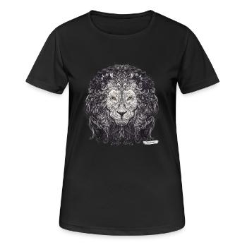 Leo Zodiac - T-shirt respirant Femme - noir - Devant - AI Model Female 172 light (172cm)