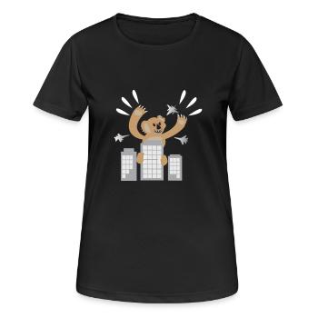 Angry Koala Kong Koala's gorilla skyscraper - Women's Breathable T-Shirt - black - Front - AI Model Female 172 light (172cm)