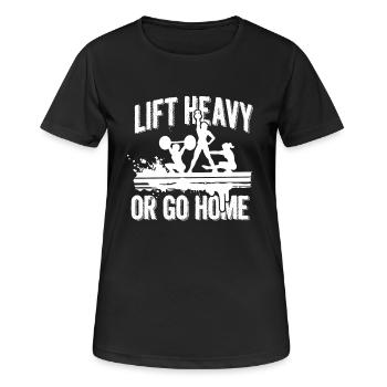 Fitness Gym - Women's Breathable T-Shirt - black - Front - AI Model Female 172 light (172cm)