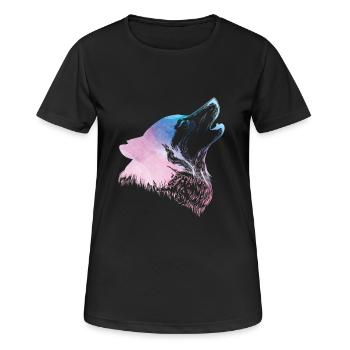 Husky - T-shirt respirant Femme - noir - Devant - AI Model Female 172 light (172cm)
