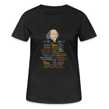 Shakespeare teacher teacher graduation gift - Women's Breathable T-Shirt - black - Front - AI Model Female 172 light (172cm)
