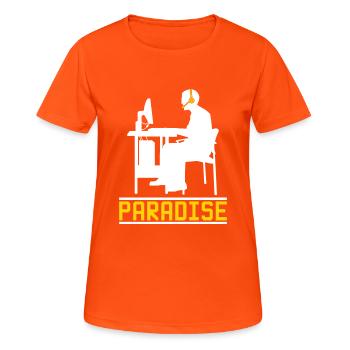 Gamer Gaming Clan gambling gambler - Women's Breathable T-Shirt - neon orange - Front - AI Model Female 172 dark (172cm)
