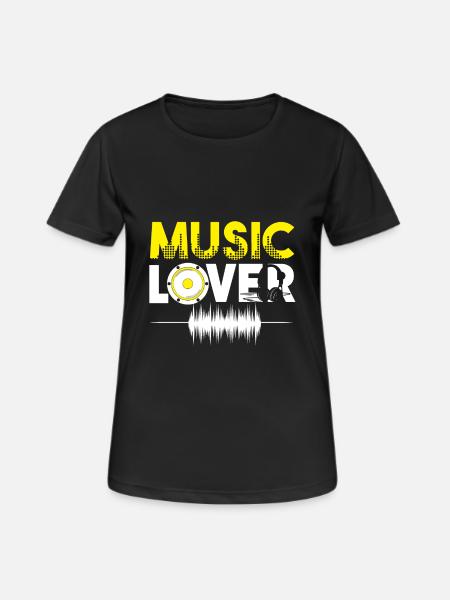 Music Lover music lover music gift - Women's Breathable T-Shirt - black