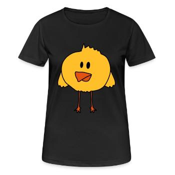Cute Chick Bird - T-shirt respirant Femme - noir - Devant - AI Model Female 172 light (172cm)