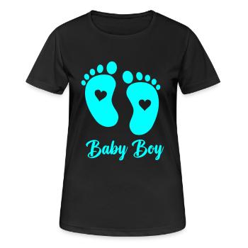 Bébé - T-shirt respirant Femme - noir - Devant - AI Model Female 172 light (172cm)