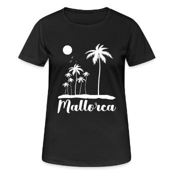 Majorque - T-shirt respirant Femme - noir - Devant - AI Model Female 172 light (172cm)