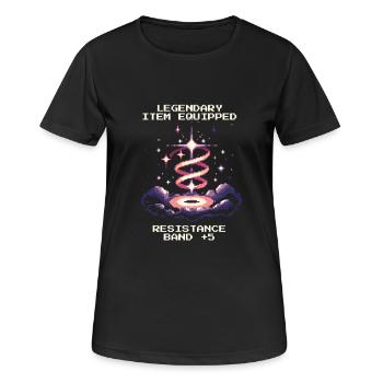 Ergothérapie Thérapie Formation Guérison Rétro - T-shirt respirant Femme - noir - Devant - AI Model Female 172 light (172cm)