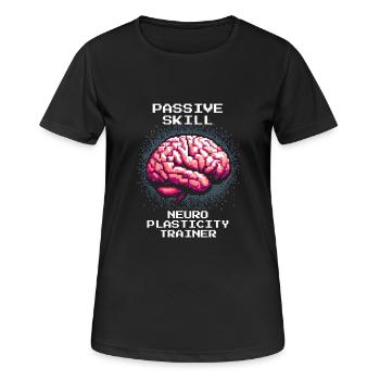 Occupational Therapy Neuroplasticity Trainer Retro Pixel - Women's Breathable T-Shirt - black - Front - AI Model Female 172 light (172cm)
