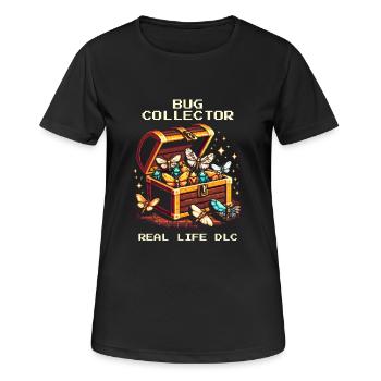 Collector Nature Retro Pixel Art Insects - Women's Breathable T-Shirt - black - Front - AI Model Female 172 light (172cm)