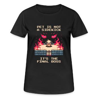 Tier ≠ Sidekick | Final bosses in the everyday life of the animal shelter - Women's Breathable T-Shirt - black - Front - AI Model Female 172 light (172cm)