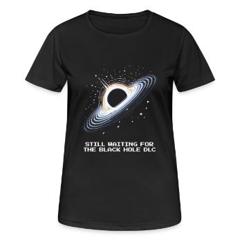 Attendez le DLC Black Hole | Astronomie - T-shirt respirant Femme - noir - Devant - AI Model Female 172 light (172cm)