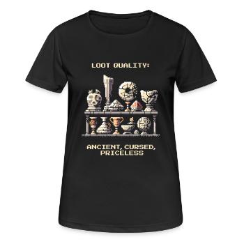 Trésors anciens | L’archéologie découvre des artefacts - T-shirt respirant Femme - noir - Devant - AI Model Female 172 light (172cm)