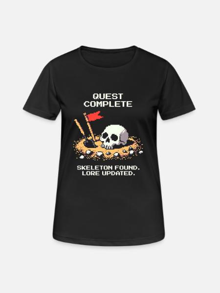 Skeleton found | Archaeology History - Women's Breathable T-Shirt - black
