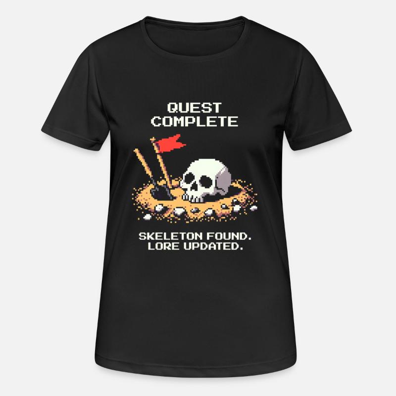 Skeleton found | Archaeology History - Women's Breathable T-Shirt - black
