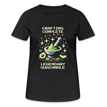 Guacamole légendaire | Artisanat avec Avocado XP - T-shirt respirant Femme - noir - Devant - AI Model Female 172 light (172cm)