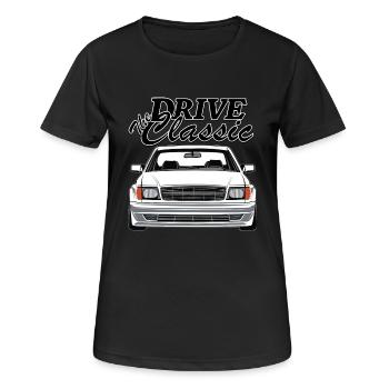 W126 drive the classic - Women's Breathable T-Shirt - black - Front - AI Model Female 172 light (172cm)