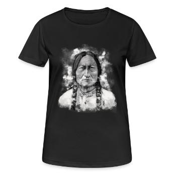 indien - T-shirt respirant Femme - noir - Devant - AI Model Female 172 light (172cm)