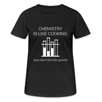 Chimie - T-shirt respirant Femme - noir - Devant - AI Model Female 172 light (172cm)