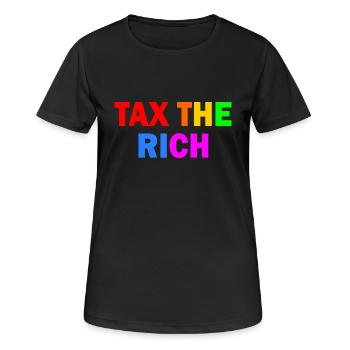 Tax the rich - Women's Breathable T-Shirt - black - Front - AI Model Female 172 light (172cm)