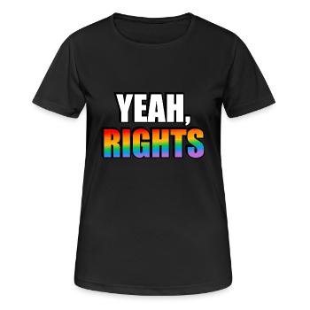 Yeah rights LGBT pride - Women's Breathable T-Shirt - black - Front - AI Model Female 172 light (172cm)