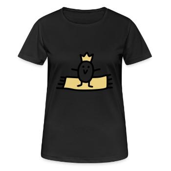 Fliegender Teppich - V2 - Frauen T-Shirt atmungsaktiv - Schwarz - Vorne - AI Model Female 172 light (172cm)