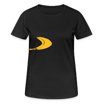 Banana - Banane - Frauen T-Shirt atmungsaktiv - Schwarz - Vorne - AI Model Female 172 light (172cm)