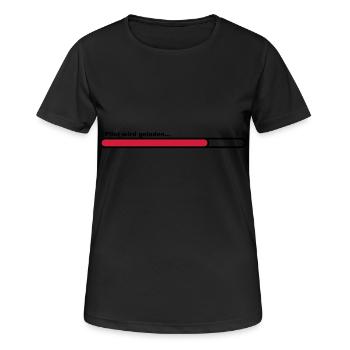 pilot - Frauen T-Shirt atmungsaktiv - Schwarz - Vorne - AI Model Female 172 light (172cm)