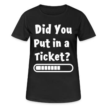 Avez-vous créé un billet ? Mème informatique drôle - T-shirt respirant Femme - noir - Devant - AI Model Female 172 light (172cm)