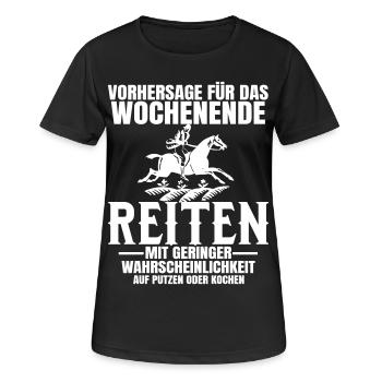 Prédiction pour le weekend - T-shirt respirant Femme - noir - Devant - AI Model Female 172 light (172cm)