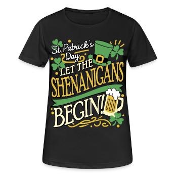 MAQUETTES SAINT-PATRICK - T-shirt respirant Femme - noir - Devant - AI Model Female 172 light (172cm)