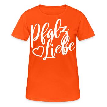 Palatinat Amour - T-shirt respirant Femme - orange néon - Devant - AI Model Female 172 dark (172cm)