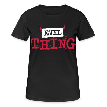 Evil Thing - Women's Breathable T-Shirt - black - Front - AI Model Female 172 light (172cm)