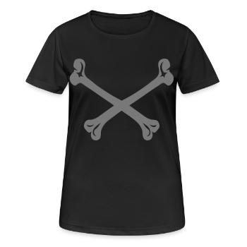 skeletal bone - Women's Breathable T-Shirt - black - Front - AI Model Female 172 light (172cm)