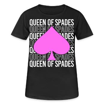Spades, playing card, card game of spades - Women's Breathable T-Shirt - black - Front - AI Model Female 172 light (172cm)