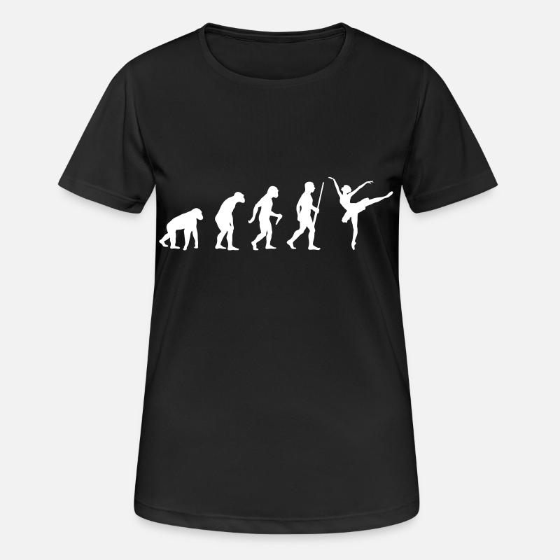 Ballett Evolution - Frauen T-Shirt atmungsaktiv - Schwarz