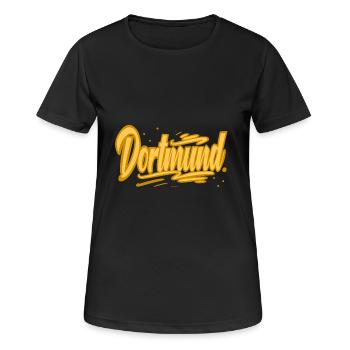 Dortmund - T-shirt respirant Femme - noir - Devant - AI Model Female 172 light (172cm)