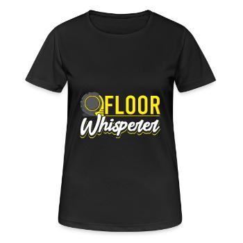 Floor Whisperer for Floor Installers - Women's Breathable T-Shirt - black - Front - AI Model Female 172 light (172cm)